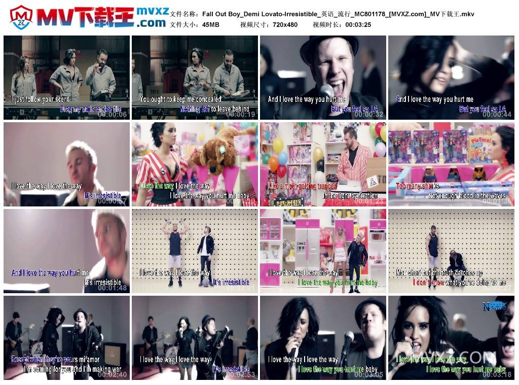 Fall Out Boy_Demi Lovato-Irresistible_英语_流行_MC801178